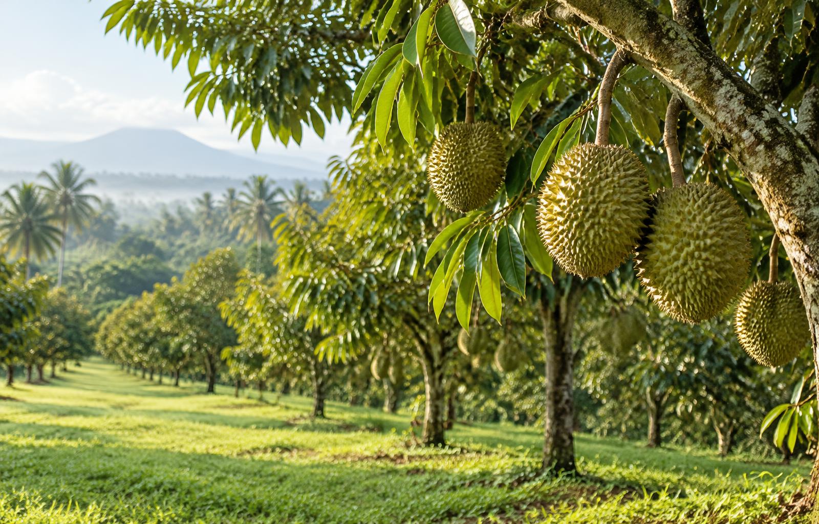 Ilustrasi kebun durian Bali